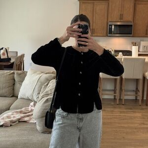 Ronni Nicole Black Velvet Women's Blazer